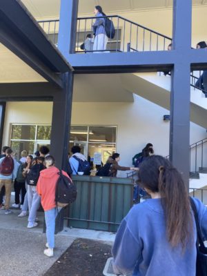One of the changes added with the new bell schedule was shortened passing periods, creating complications for students with getting to class on time.
