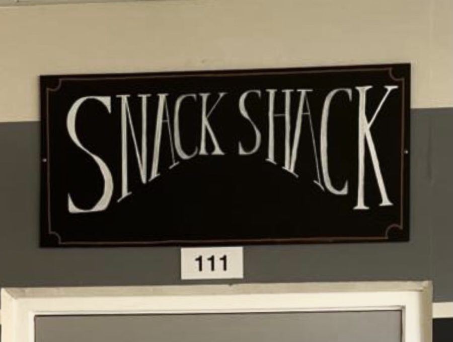 The Snack Shack sign. Photo Taken by Hannah Silber.