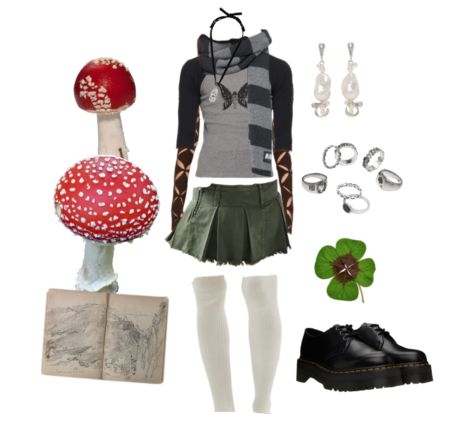 Fairy grunge outfit inspiration layout 