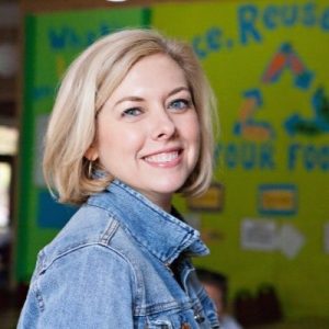 A picture of Carrie Robley when she worked at San Domenico School.