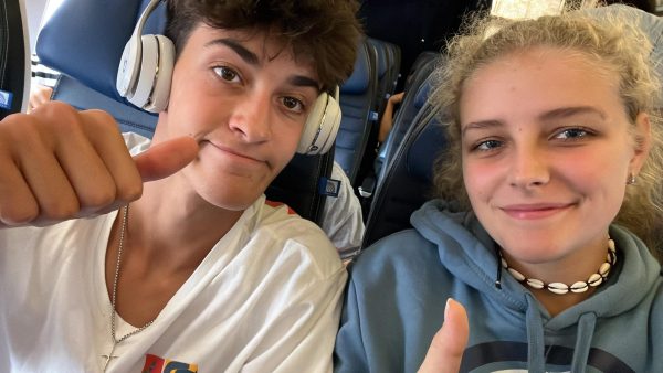Vesta Juodonyte and Cesar Marin on their way to the U.S.