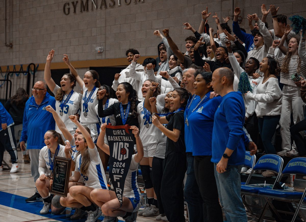 Students cheer at the NCS Championship on Feb. 23, 2024