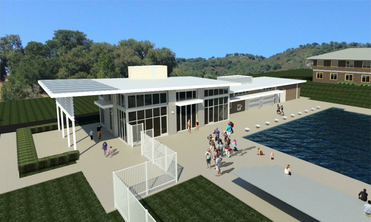 The layout plans for the Aquatic Center