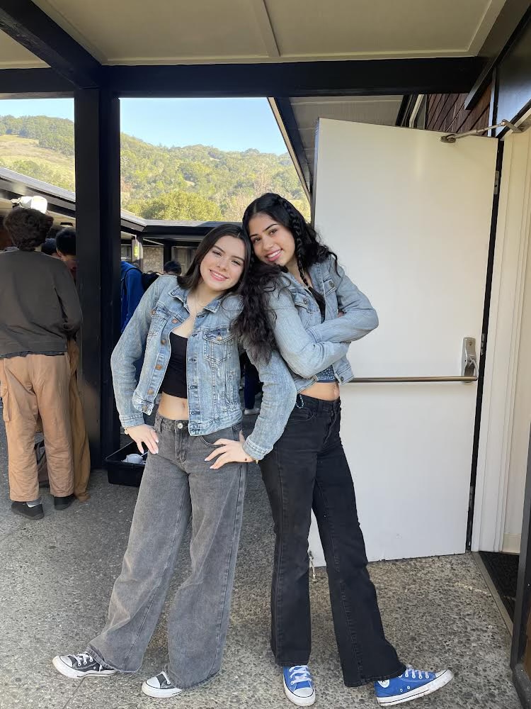We started spirit week strong with Denim Day. Almost everyone was wearing jeans or some sort of denim. Steph and Audrey were right on theme with matching denim jackets and jeans.
