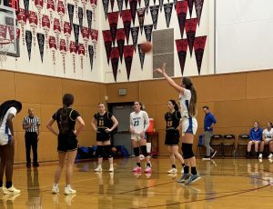 Carly Amborn shooting a free throw