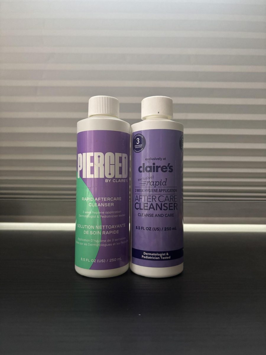 New and old Claire's ear piercing solution
